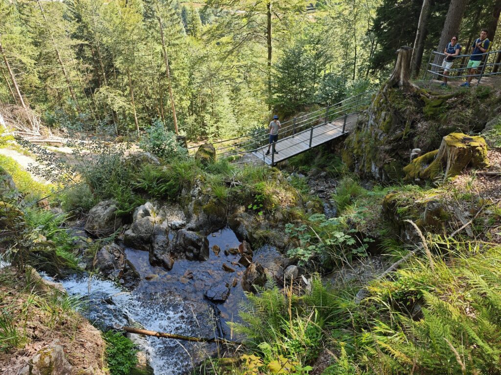 Viele Brücken am Fahler Wasserfall